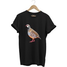 Avcılık Keklik Avcılığı Keklik Kuşu Baskılı Regular Fit %100 Pamuk T-Shirt