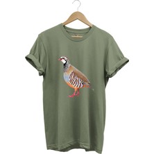 Avcılık Keklik Avcılığı Keklik Kuşu Baskılı Regular Fit %100 Pamuk T-Shirt