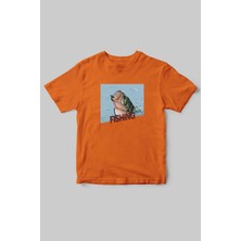 Fishing Balıkçıklık, Deniz Balık Avcılığı Regular Fit %100 Pamuk Bisiklet Yaka Hunter T-Shirt