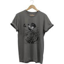 Avcılık Hunter Keklik Kuşu ve Orman Tavuğu Baskılı Vahşi Yaşam Doğa Regular Fit %100 Pamuk T-Shirt