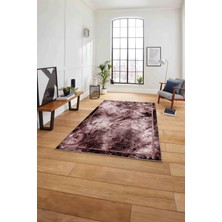 Napoli Home Baskılı Mermer Akrilik Model Kaymaz Yıkanabilir Yolluk Mutfak Salon Halısı, Mermer-59-Bordo,
