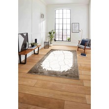 Napoli Home Baskılı Mermer Otantik Model Kaymaz Yıkanabilir Yolluk Mutfak Salon Halısı, Mermer-72-Kahve,