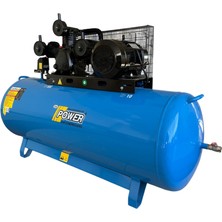 Power 500 Lt Hava Kompresörü 10 Hp, 3 Piston, 8 Bar Döküm Kafalı Yağlı 380 V