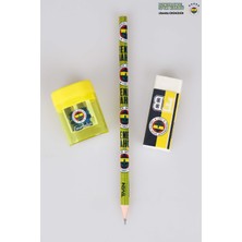 LİSANSLI FENERBAHÇE KURŞUN KALEM, SİLGİ VE FORMA TASARIM KALEMTRAŞ SETİ