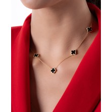 Ycl Jewellery 5'li Altın Yonca Kolye Özel Üretim - 8 Ayar