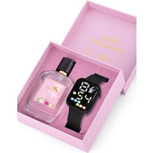 Polo Air Kadın Silikon Kordon Kol Saati Parfüm Hediyelik Kombin Siyah Renk