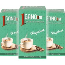 2 Kutu Ganoone Hazelnut, Ganoderma Reishi Mantarı Özütlü Kahve Karışımı - (40 Poşet x 21g)