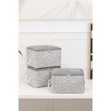 Rek Home 3'lü Home Sweet Home Küçük Boy Baza Altı, Valiz Düzenleyici Hurç / 30X22X18