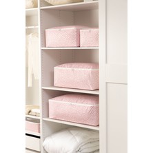 Rek Home 3'lü Yaprak Desenli Küçük Boy Baza Altı, Valiz Düzenleyici Hurç / 30X22X18