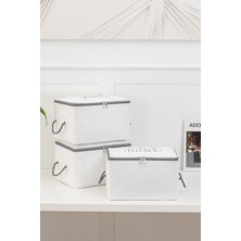 Rek Home 3'lü Küçük Boy Baza Altı, Valiz Düzenleyici Hurç / 30X22X18