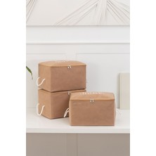 Rek Home 3'lü Küçük Boy Baza Altı, Valiz Düzenleyici Hurç / 30X22X18