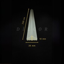 Diecor Dekoratif Boyanabilir Montaja Hazır 2,5cm Modern ve Eşsiz Duvar Çıtası Tasarımı