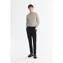 Avva Erkek Siyah Klasik Bel Kolay Ütülenen Chino Slim Fit Pantolon B003035