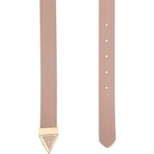 Guess Kadın Krem Logolu Kemer