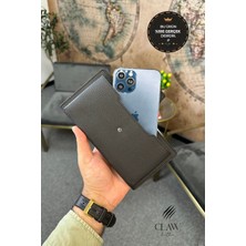 Telefon Bölmeli Tutamaçlı Deri Cüzdan 5469