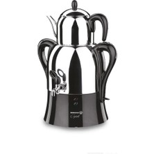 50 Bardaklık Paslanmaz Çelik Semaver (1.1l+3l): Çay Keyfiniz Hiç Bitmesin!