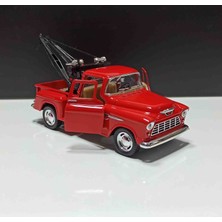 Kinsmart 1:32 Ölçek 1955 Chevy Stepside Pick-Up// Kırmızı 12 cm Çek-Bırak