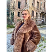 Madame Lucid Geniş Kalıp Yumuşak Dokulu Ithal Kürk