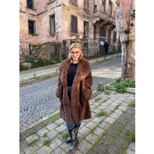 Madame Lucid Geniş Kalıp Yumuşak Dokulu Ithal Kürk