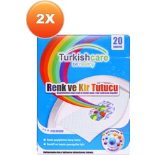 Turkishcare Renk Koruyucu Çamaşırlar Için 20'li Mendil Ikili Set