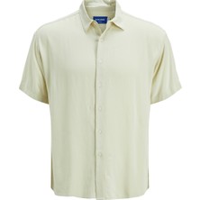 Jack&jones Joshua Viscose Erkek Sarı Klasik Yaka Gömlek