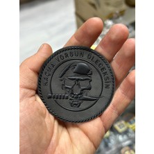 "kaçma Yorgun Oleceksın" Yazılı 3D Lazer Kesim Arkası Cırtlı Patch