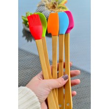 Şirin Eşyalarım Bella 5 Li Mini Bambu Spatula Seti / Renkli