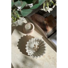 Mandalin Art Studio Düzensiz Yuvarlak Dekoratif Beton Kase