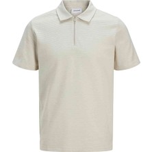 Jack & Jones Jack&jones Benja Erkek Bej Kapüşonlu Polo Tişört