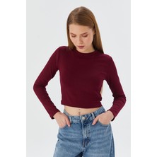 Shopping Shop Crop Body Bordo