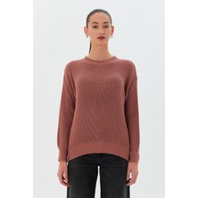 Shopping Shop Bisiklet Yaka Triko Kazak Gül Kurusu