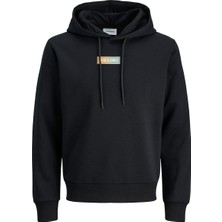Jack & Jones JJPAN SWEAT HOOD Siyah Erkek Sweatshirt