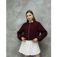 Arzu Has Butik Kaşe Bomber Ceket
