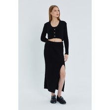 Shopping Shop Üçlü Triko Etek Takım Sıyah