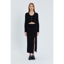 Shopping Shop Üçlü Triko Etek Takım Sıyah