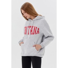 Kanguru Cepli Sweatshirt Kar Melanj