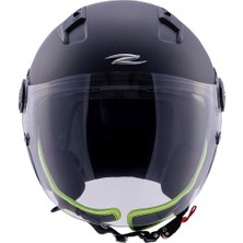 Zeus ZS-213 Matt Black Açık Kask