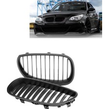 Bmw E60 2003-2010 Ön Panjur Set Mat Sıyah 51137027061/062