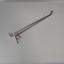 Delikli Perde Fon Kancası Pano Kancası Askı Kancası 20 x 3 cm Gümüş 500 Adet