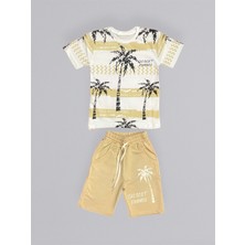 Mnk Baby & Kids Baskılı Erkek Çocuk Tişört Şortlu Takım M00715