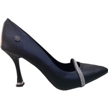 Orijinal Pierre Cardin 54042 Stiletto Abiye Cilt Bayan Ayakkabı