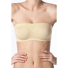 NBB Kadın Straplez Dikişsiz Büstiyer 2'li Paket Ten Rengi Beden (XL)