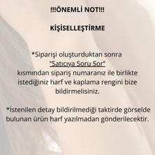 925 Ayar Gümüş Harf Bileklik Mavi Renk Geçişli Tamtur