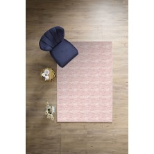 Napoli Home Dijital Baskılı Sade Düz Desen Yıkanabilir Kaymaz Yolluk Mutfak Salon Halısı, Sade-61-Pembe,