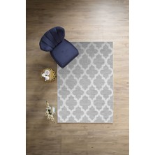 Napoli Home Dijital Baskılı Sade Kupa Desenli Yıkanabilir Kaymaz Yolluk Mutfak Salon Halısı, Sade-53-Gri,