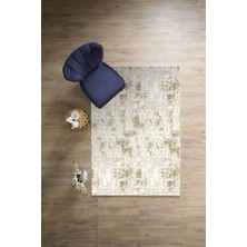 Napoli Home Dijital Sade Çizgili Akriik Model Yıkanabilir Kaymaz Yolluk Mutfak Salon Halısı, Sade-106-Bej,