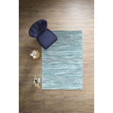 Napoli Home Dijital Baskılı Sade Düz Model Yıkanabilir Kaymaz Yolluk Mutfak Salon Halısı, Sade-60-Mavi,