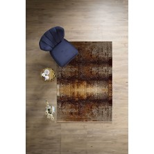 Napoli Home Dijital Baskılı Sade Buğulu Model Yıkanabilir Kaymaz Yolluk Mutfak Salon Halısı, Sade-75-Kahve,