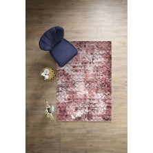 Napoli Home Dijital Baskılı Sade Düğüm Model Yıkanabilir Kaymaz Yolluk Mutfak Salon Halısı, Sade-110-Bordo,