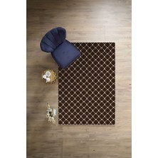 Napoli Home Dijital Baskılı Sade Kupa Model Yıkanabilir Kaymaz Yolluk Mutfak Salon Halısı, Sade-92-Kahve,